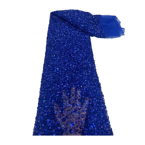 Afrikanischer Spitzenstoff, luxuriös, französische Pailletten, Netzstoff, Spitzenstoff, hochwertig, handgefertigt, Perlen für Hochzeit Afrikanischer Spitzenstoff, luxuriös, französische Pailletten, Netzstoff, Spitzenstoff, hochwertig, handgefertigt, Perlen für Hochzeit von Generisch