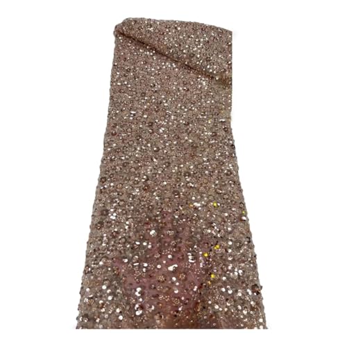 Afrikanischer Spitzenstoff, luxuriös, französische Pailletten, Netzstoff, Spitzenstoff, hochwertig, handgefertigt, Perlen für Hochzeit Afrikanischer Spitzenstoff, luxuriös, französische Pailletten, Netzstoff, Spitzenstoff, hochwertig, handgefertigt, Perlen für Hochzeit von Generisch