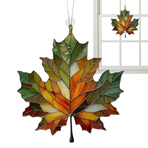 Ahornblatt-Ornament Aus Gebeiztem, Herbstdeko Hängend, Herbstdeko Fenster Hängend, Herbstdeko Wanddekoration Herbstblätter, Acryl Zum Aufhängen Am Fenster, Ahornblatt Anhänger Ornament Ahornblatt-Ornament Aus Gebeiztem, Herbstdeko Hängend, Herbstdeko Fenster Hängend, Herbstdeko Wanddekoration Herbstblätter, Acryl Zum Aufhängen Am Fenster, Ahornblatt Anhänger Ornament von Generisch