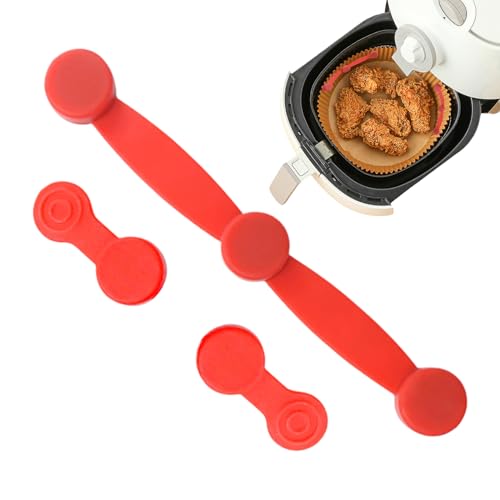 Air Fryer Paper Liner Magnete – Airfryer Magnetschnalle | Solutions Silikon-Schnallenclips | Airfryer Magnetbänder | Hitzebeständiger Magnetverschluss Airfryer Fixer | Liner Verschluss Halter mit von Generisch