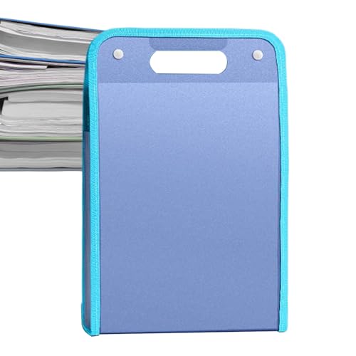 -Aktenordner, 13 Taschen, tragbarer Dokumentenhalter für Rechnungen, Quittungen, Reisen, Büros, Schreibtisch, Klassenzimmer, Einzelhandel, Zuhause, Uni, Kunststudio, 36 x 24 cm von Generisch