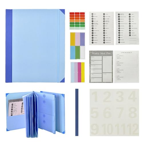 -Aktenordner, Fächermappe für Papier, Bürobedarf, Briefgröße, verstärkter Quittungs-Organizer für Akten und Rechnungen -Aktenordner, Fächermappe für Papier, Bürobedarf, Briefgröße, verstärkter Quittungs-Organizer für Akten und Rechnungen von Generisch