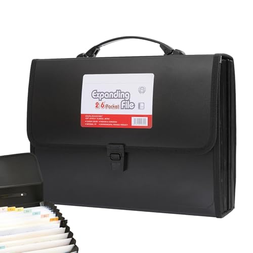 - -Aktenordner, Tasche mit 26 Fächern, Aktenhüllen, Bürobedarf, persönliche Organizer, Formulare, Aufzeichnungen von Generisch