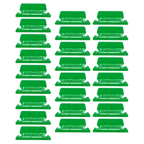 Aktenordner Registerkarten 25 Hängeregister und Einsätze zum schnellen Identifizieren von Hängemappen aus Kunststoff leicht lesbar Kunsthandwerk (Green One Size) von Generisch