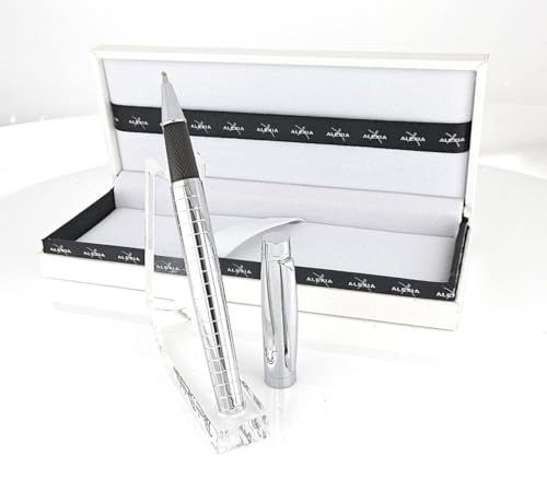 Alexia Luxus-Roller-Kugelschreiber, Chrom-Design mit ergonomischem Griff, Geschenkbox Alexia Luxus-Roller-Kugelschreiber, Chrom-Design mit ergonomischem Griff, Geschenkbox von Generisch