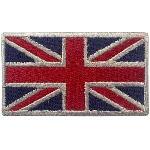 All Country Flag Patches, Embroidered Iron On/Sew On National Flags, World Country Badge Appliques Travel Souvenir Patch for Jacket, Backpack, Hat, DIY Craft 7 x 4 cm (United Kingdom Flag) von Generisch