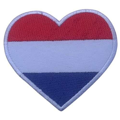 All Country Flag Patches, Embroidered Iron On/Sew On National Flags, World Country Badge Appliques Travel Souvenir Patch for Jacket, Rucksack, Hat, DIY Craft 7 x 4 cm (Luxemburg Flagge) von Generisch