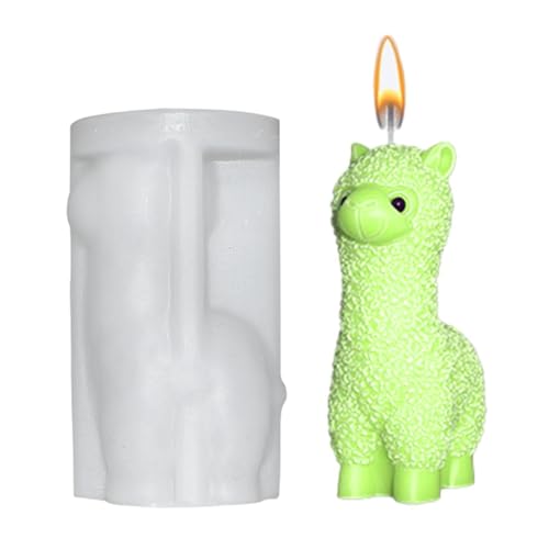 Alpaka-Silikonform – Lama-Kuchenform, Fondantdekoration, Epoxidharz-Bastelwerkzeug, wiederverwendbares Antihaft-Silikon mit detailliertem Alpaka-Design, vielseitiges Backen und zur Seifenherstellung von Generisch