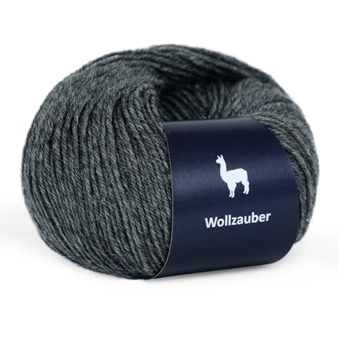 Alpaka Wolle - 50 g Hochwertige Wolle zum Stricken & Häckeln-Weich & Langlebig Ideal für Socken, Schals, Pullovers & mehr- Angenehm auf der Haut Perfect für Kreative Handarbeiten. (Flower Grey 33) von Generisch