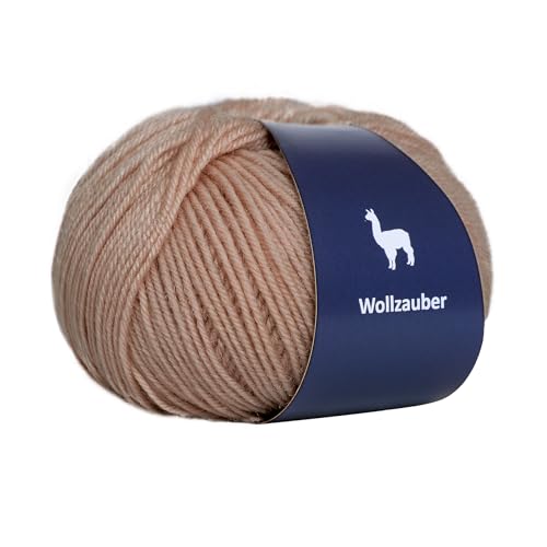 Alpaka Wolle - 50 g Hochwertige Wolle zum Stricken & Häckeln-Weich & Langlebig Ideal für Socken, Schals, Pullovers & mehr- Angenehm auf der Haut Perfect für Kreative Handarbeiten. (Khaki) von Generisch