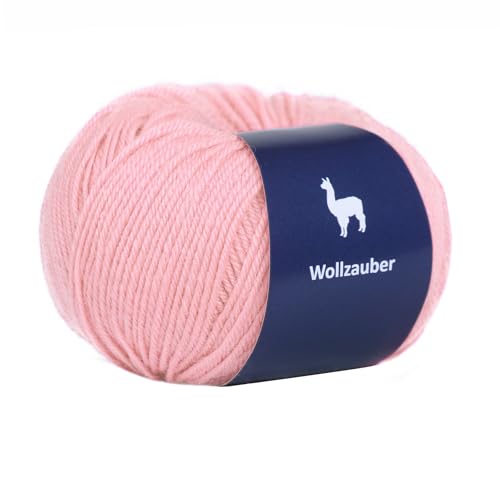 Alpaka Wolle - 50 g Hochwertige Wolle zum Stricken & Häckeln-Weich & Langlebig Ideal für Socken, Schals, Pullovers & mehr- Angenehm auf der Haut Perfect für Kreative Handarbeiten. (Light Pink) von Generisch