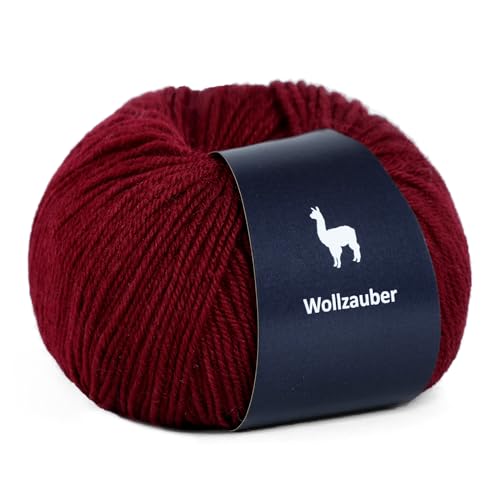 Alpaka Wolle - 50 g Hochwertige Wolle zum Stricken & Häckeln-Weich & Langlebig Ideal für Socken, Schals, Pullovers & mehr- Angenehm auf der Haut Perfect für Kreative Handarbeiten. (Purpel Red 11) von Generisch