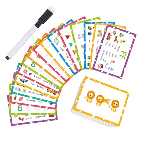 Alphabet Karteikarte | Sinnesanregende Kinder Lernkarten - Interaktive Wörter des Alphabets Karteikarten für Kindergarten Vorschule Zuhause & Unterwegs Alphabet Karteikarte | Sinnesanregende Kinder Lernkarten - Interaktive Wörter des Alphabets Karteikarten für Kindergarten Vorschule Zuhause & Unterwegs von Generisch