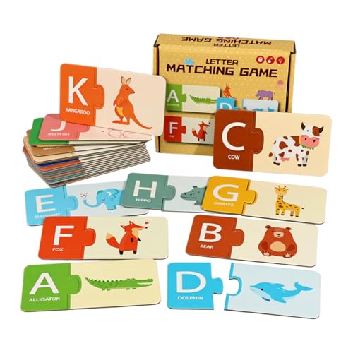 Alphabet -Papierkarten - Alphabet -Papierkarten | Vorschullern -Flash -Karten mit mattem Finish | Learning Pack für frühe Alphabetisierungsentwicklung Flash Card Drills Tagesbetreuungsum von Generisch