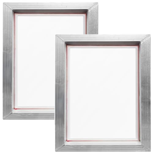 Aluminium-Siebdruckrahmen mit 160 Maschen für Stoff, Holz, Keramik, 50,8 x 40,6 cm, 2 Stück Aluminium-Siebdruckrahmen mit 160 Maschen für Stoff, Holz, Keramik, 50,8 x 40,6 cm, 2 Stück von Generisch