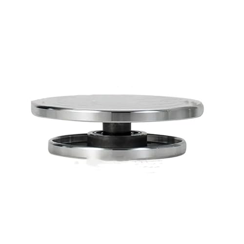 Aluminium-Töpferscheiben-Drehteller – doppelseitiger 25 cm Töpferei-Drehteller für Ton-Modellierung, Keramik-Bastelarbeiten, faules Drehwerkzeug für Künstler und Hobbyisten von Generisch