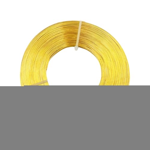 Aluminiumdraht | Farbiger Flacher Aluminium Draht Formbar,Für Handwerk Gartenarbeit Modellbau Wohnaccessoires Häkeln Elektriker Aluminiumdraht | Farbiger Flacher Aluminium Draht Formbar,Für Handwerk Gartenarbeit Modellbau Wohnaccessoires Häkeln Elektriker von Generisch