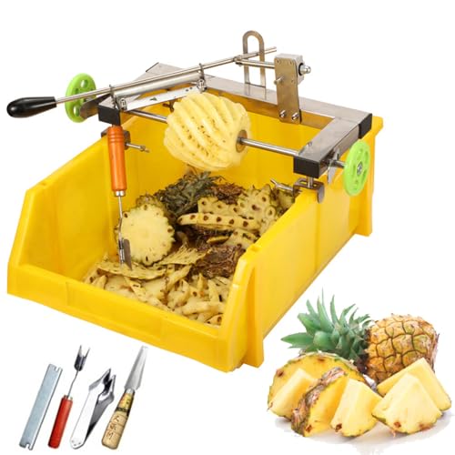 Ananas-Schälmaschine mit Doppelhebelverstellung und scharfer Klinge, leicht zu bewegen für effizientes Schälen von Generisch