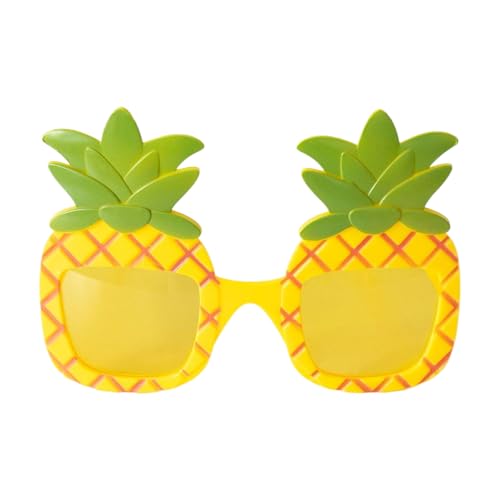 Ananas Sonnenbrille - Lustige Hawaii Ananas Brille | Tropische Brillen Sommer Zubehör Für Reisen Pool Geburtstag Unisex Geschenkidee von Generisch