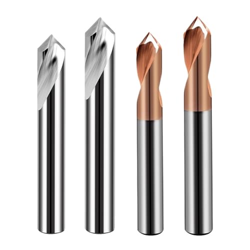 Anbohrgerät Hartmetall Kurzgriff Zentrierbohrer 60 90 120 Grad 1-20mm Fase Positionierung Vorbereitung Führungsloch(BF2000,3MMX100L_60 DEGREE) von Generisch