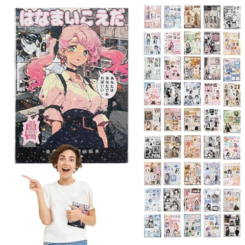 Anime-Aufkleber, beliebtes klassisches gemischtes Aufkleber-Set, Laptop-Aufkleber für Fans und Sammler, wasserdichte Vinyl-Aufkleber, geeignet für Notebooks, Skateboards, Wasserflaschen, Scrapbooking von Generisch