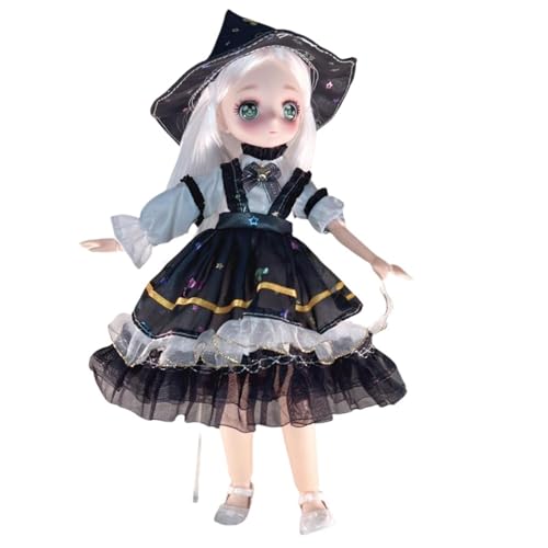 Anime BJD Puppe 1/6 SD Puppen 11,8 Zoll 18 Ball zusammen gebundene Puppe DIY Spielzeug mit Kleidung Outfits Schuhe Nicht verstellbares Haar Make-up, Geschenk für Mädchen Kinder Kinder Anime BJD Puppe 1/6 SD Puppen 11,8 Zoll 18 Ball zusammen gebundene Puppe DIY Spielzeug mit Kleidung Outfits Schuhe Nicht verstellbares Haar Make-up, Geschenk für Mädchen Kinder Kinder von Generisch