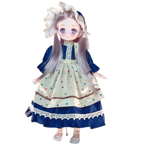 Anime BJD Puppe 1/6 SD Puppen 11,8 Zoll 18 Ball zusammen gebundene Puppe DIY Spielzeug mit Kleidung Outfits Schuhe Nicht verstellbares Haar Make-up, Geschenk für Mädchen Kinder Kinder Anime BJD Puppe 1/6 SD Puppen 11,8 Zoll 18 Ball zusammen gebundene Puppe DIY Spielzeug mit Kleidung Outfits Schuhe Nicht verstellbares Haar Make-up, Geschenk für Mädchen Kinder Kinder von Generisch
