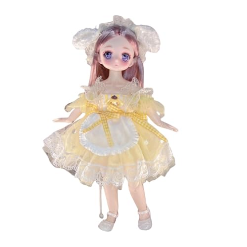 Anime BJD Puppe 1/6 SD Puppen 11,8 Zoll 18 Ball zusammen gebundene Puppe DIY Spielzeug mit Kleidung Outfits Schuhe Nicht verstellbares Haar Make-up, Geschenk für Mädchen Kinder Kinder Anime BJD Puppe 1/6 SD Puppen 11,8 Zoll 18 Ball zusammen gebundene Puppe DIY Spielzeug mit Kleidung Outfits Schuhe Nicht verstellbares Haar Make-up, Geschenk für Mädchen Kinder Kinder von Generisch