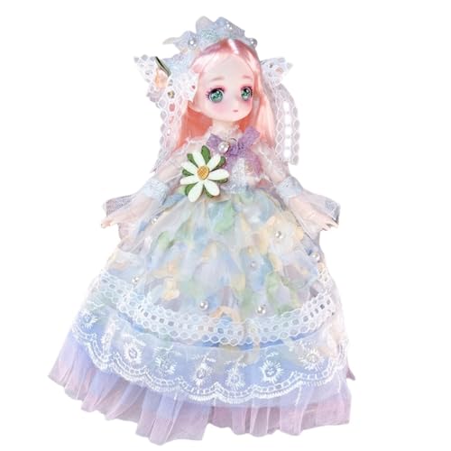 Anime BJD Puppe 1/6 SD Puppen 11,8 Zoll 18 Ball zusammen gebundene Puppe DIY Spielzeug mit Kleidung Outfits Schuhe Nicht verstellbares Haar Make-up, Geschenk für Mädchen Kinder Kinder Anime BJD Puppe 1/6 SD Puppen 11,8 Zoll 18 Ball zusammen gebundene Puppe DIY Spielzeug mit Kleidung Outfits Schuhe Nicht verstellbares Haar Make-up, Geschenk für Mädchen Kinder Kinder von Generisch