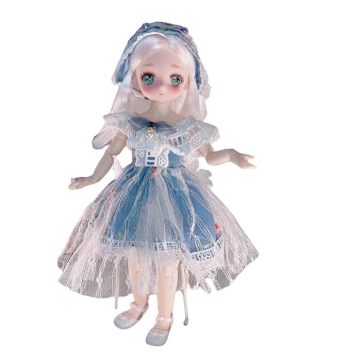 Anime BJD Puppe 1/6 SD Puppen 11,8 Zoll 18 Ball zusammen gebundene Puppe DIY Spielzeug mit Kleidung Outfits Schuhe Nicht verstellbares Haar Make-up, Geschenk für Mädchen Kinder Kinder Anime BJD Puppe 1/6 SD Puppen 11,8 Zoll 18 Ball zusammen gebundene Puppe DIY Spielzeug mit Kleidung Outfits Schuhe Nicht verstellbares Haar Make-up, Geschenk für Mädchen Kinder Kinder von Generisch