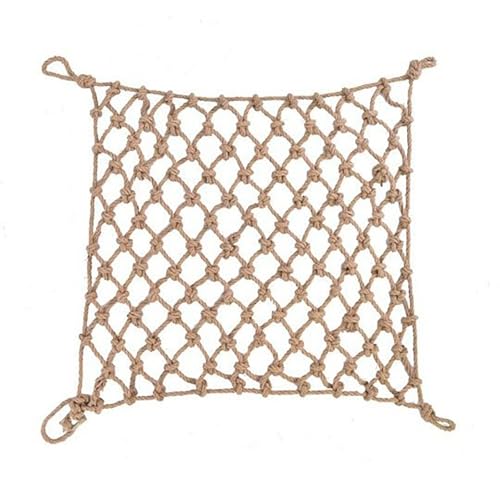 Anpassbares Sicherheitsnetz für Kinder und Haustiere, strapazierfähiges handgewebtes Juteseil, einheitliches Netz-Design für Garten und Spielplatz, dick 6 mm x 8 cm, 2 x 2 m Größe Anpassbares Sicherheitsnetz für Kinder und Haustiere, strapazierfähiges handgewebtes Juteseil, einheitliches Netz-Design für Garten und Spielplatz, dick 6 mm x 8 cm, 2 x 2 m Größe von Generisch