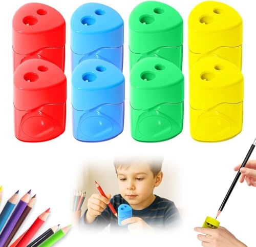 Anspitzer mit Behälter, 2025 Neu Manueller Bleistiftspitzer, 2 in 1 Doppelspitzer Doppelloch-Bleistiftspitzer und Manueller Pencil Sharpener für Schule Büro für Dicke und Dünne Stifte (8, Dreieck) Anspitzer mit Behälter, 2025 Neu Manueller Bleistiftspitzer, 2 in 1 Doppelspitzer Doppelloch-Bleistiftspitzer und Manueller Pencil Sharpener für Schule Büro für Dicke und Dünne Stifte (8, Dreieck) von Generisch