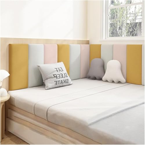 Anti-Kollisions-Wandpolsterung, 3D-gepolsterte Wandpaneele, selbstklebender Schwamm-Wandaufkleber für Zuhause, Schlafzimmer, 120 x 50 cm Anti-Kollisions-Wandpolsterung, 3D-gepolsterte Wandpaneele, selbstklebender Schwamm-Wandaufkleber für Zuhause, Schlafzimmer, 120 x 50 cm von Generisch