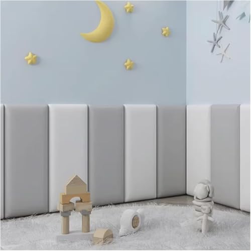 Anti-Kollisions-Wandpolsterung, gepolsterte Wandpaneele, 3D-selbstklebende PU-Wandpaneel für Heimbüro, schützender Wandaufkleber, 200 x 50 cm Anti-Kollisions-Wandpolsterung, gepolsterte Wandpaneele, 3D-selbstklebende PU-Wandpaneel für Heimbüro, schützender Wandaufkleber, 200 x 50 cm von Generisch