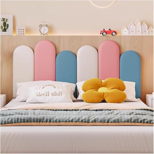 Anti-Kollisions-Wandpolsterung, gepolsterte Wandpaneele, abziehen und aufkleben, weiche Tasche, Wandaufkleber für Schlafzimmer, Sicherheitspolster für Kinder, 80 x 50 cm von Generisch