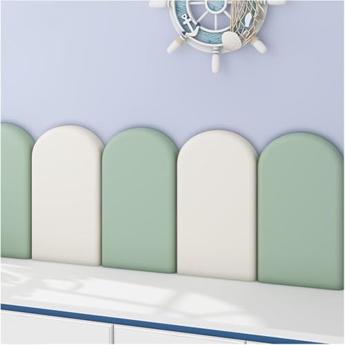 Anti-Kollisions-Wandpolsterung, gepolsterte Wandpaneele, selbstklebende Kissen für Schlafzimmer, Abziehen und Aufkleben, weicher Wandschutz von Generisch