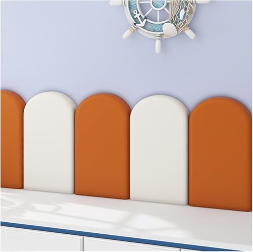 Anti-Kollisions-Wandpolsterung, gepolsterte Wandpaneele, selbstklebende Kissen für Schlafzimmer, Abziehen und Aufkleben, weicher Wandschutz von Generisch