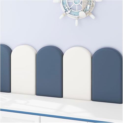 Anti-Kollisions-Wandpolsterung, gepolsterte Wandpaneele, selbstklebende Kissen für Schlafzimmer, Abziehen und Aufkleben, weicher Wandschutz von Generisch