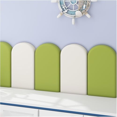 Anti-Kollisions-Wandpolsterung, gepolsterte Wandpaneele, selbstklebende Kissen für Schlafzimmer, Abziehen und Aufkleben, weicher Wandschutz von Generisch