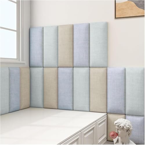 Anti-Kollisions-Wandpolsterung, gepolsterte Wandpaneele, zum Abziehen und Aufkleben, Wandkissen für Schlafzimmer, selbstklebende 3D-Soft-Taschenpaneele, 80 x 50 cm Anti-Kollisions-Wandpolsterung, gepolsterte Wandpaneele, zum Abziehen und Aufkleben, Wandkissen für Schlafzimmer, selbstklebende 3D-Soft-Taschenpaneele, 80 x 50 cm von Generisch
