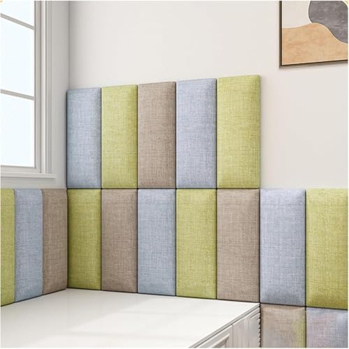Anti-Kollisions-Wandpolsterung, gepolsterte Wandpaneele, zum Abziehen und Aufkleben, Wandkissen für Schlafzimmer, selbstklebende 3D-Soft-Taschenpaneele, 80 x 50 cm Anti-Kollisions-Wandpolsterung, gepolsterte Wandpaneele, zum Abziehen und Aufkleben, Wandkissen für Schlafzimmer, selbstklebende 3D-Soft-Taschenpaneele, 80 x 50 cm von Generisch