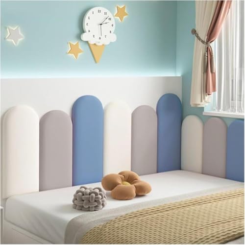 Anti-Kollisions-Wandpolsterung - Gepolsterte Wandpaneele für Schlafzimmer, Abziehen und Aufkleben, gepolsterte Kissen, selbstklebende 3D-Wandaufkleber, Wanddekoration Anti-Kollisions-Wandpolsterung - Gepolsterte Wandpaneele für Schlafzimmer, Abziehen und Aufkleben, gepolsterte Kissen, selbstklebende 3D-Wandaufkleber, Wanddekoration von Generisch