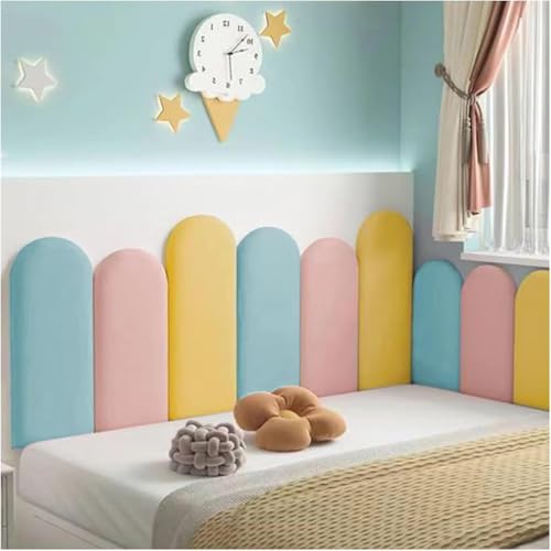 Anti-Kollisions-Wandpolsterung - Gepolsterte Wandpaneele für Schlafzimmer, Abziehen und Aufkleben, gepolsterte Kissen, selbstklebende 3D-Wandaufkleber, Wanddekoration Anti-Kollisions-Wandpolsterung - Gepolsterte Wandpaneele für Schlafzimmer, Abziehen und Aufkleben, gepolsterte Kissen, selbstklebende 3D-Wandaufkleber, Wanddekoration von Generisch