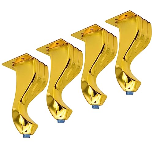 Antike Möbelbeine – Set mit 4 robusten Ersatzbeinen aus Metall für Sofa, Stuhl, Ottomane, Schrank, 14,5 cm Höhe von Generisch
