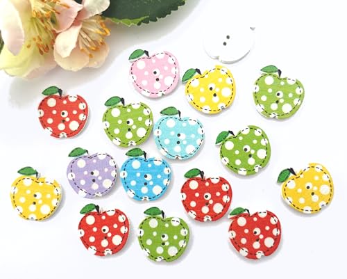 Apfelblüte | Knöpfe 20x21 mm Apfel Obst bunt gepunktet Holz 10 Stück 2 Loch Holzknöpfe Holz Dekoknöpfe Knopf Kinderknöpfe Kinder Babyknöpfe Baby lackiert 20 mm 24 mm gelb rot grün blau lila rosa Apfelblüte | Knöpfe 20x21 mm Apfel Obst bunt gepunktet Holz 10 Stück 2 Loch Holzknöpfe Holz Dekoknöpfe Knopf Kinderknöpfe Kinder Babyknöpfe Baby lackiert 20 mm 24 mm gelb rot grün blau lila rosa von Generisch