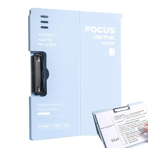 Arbeits-Klemmbrett, horizontale Klemmbretter – Restaurant-Aufbewahrung, Klemmbrett, Klemmbrett für Rechtsblockhalter, Briefgröße, A4-Schreibblock von Generisch