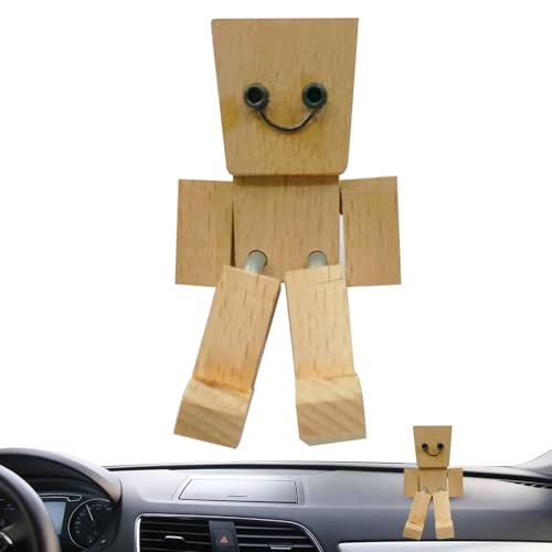 Armaturenbrett-Dekoration, schüttelnde Füße, Holzfigur, 8 x 4 cm, magnetisches bewegliches Gelenk-Design, niedliches Auto-Innendekor, ideal für Reisen, Wandern, Camping, lange Fahrt, tägliches Pendeln Armaturenbrett-Dekoration, schüttelnde Füße, Holzfigur, 8 x 4 cm, magnetisches bewegliches Gelenk-Design, niedliches Auto-Innendekor, ideal für Reisen, Wandern, Camping, lange Fahrt, tägliches Pendeln von Generisch
