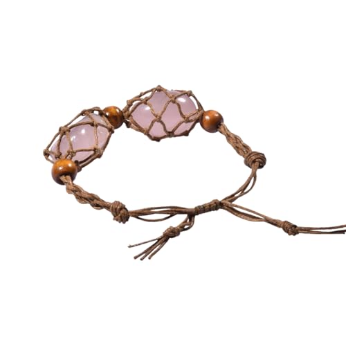 Armband-Kristallstein-Halter, leerer Steinhalter – Armband, Kordel, leer, Anhänger, Käfigschnur, Halskette, Schmuckherstellung von Generisch