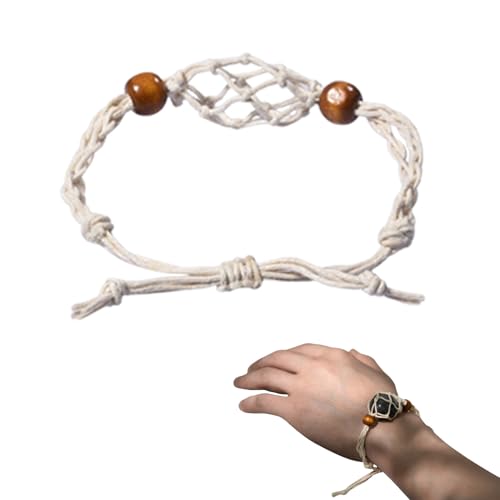 Armbandkordelhalter, leerer Steinhalter – Ersatzkäfig für Armbänder, Anhänger, Netz, für Kristallsteine, Zubehör für böhmische Schmuckarmbänder Armbandkordelhalter, leerer Steinhalter – Ersatzkäfig für Armbänder, Anhänger, Netz, für Kristallsteine, Zubehör für böhmische Schmuckarmbänder von Generisch