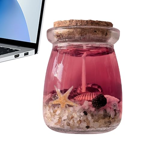 Aromatherapie-Gel-Kerze, Ozeane Muscheldekoration Wachsglas, beruhigender Duft zur Entspannung, Lufterfrischungsakzent, Küstenstil, Heimduftgeschenk, Spa-Ambiente, 1 Stück Aromatherapie-Gel-Kerze, Ozeane Muscheldekoration Wachsglas, beruhigender Duft zur Entspannung, Lufterfrischungsakzent, Küstenstil, Heimduftgeschenk, Spa-Ambiente, 1 Stück von Generisch